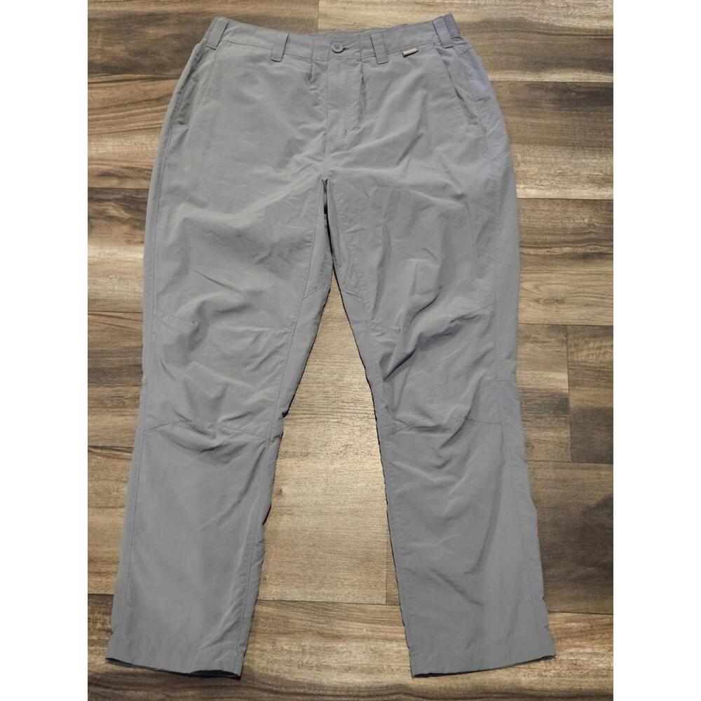 Simms Pants Mens 34 GRAY Outdoor  Fishing Performance Stretch